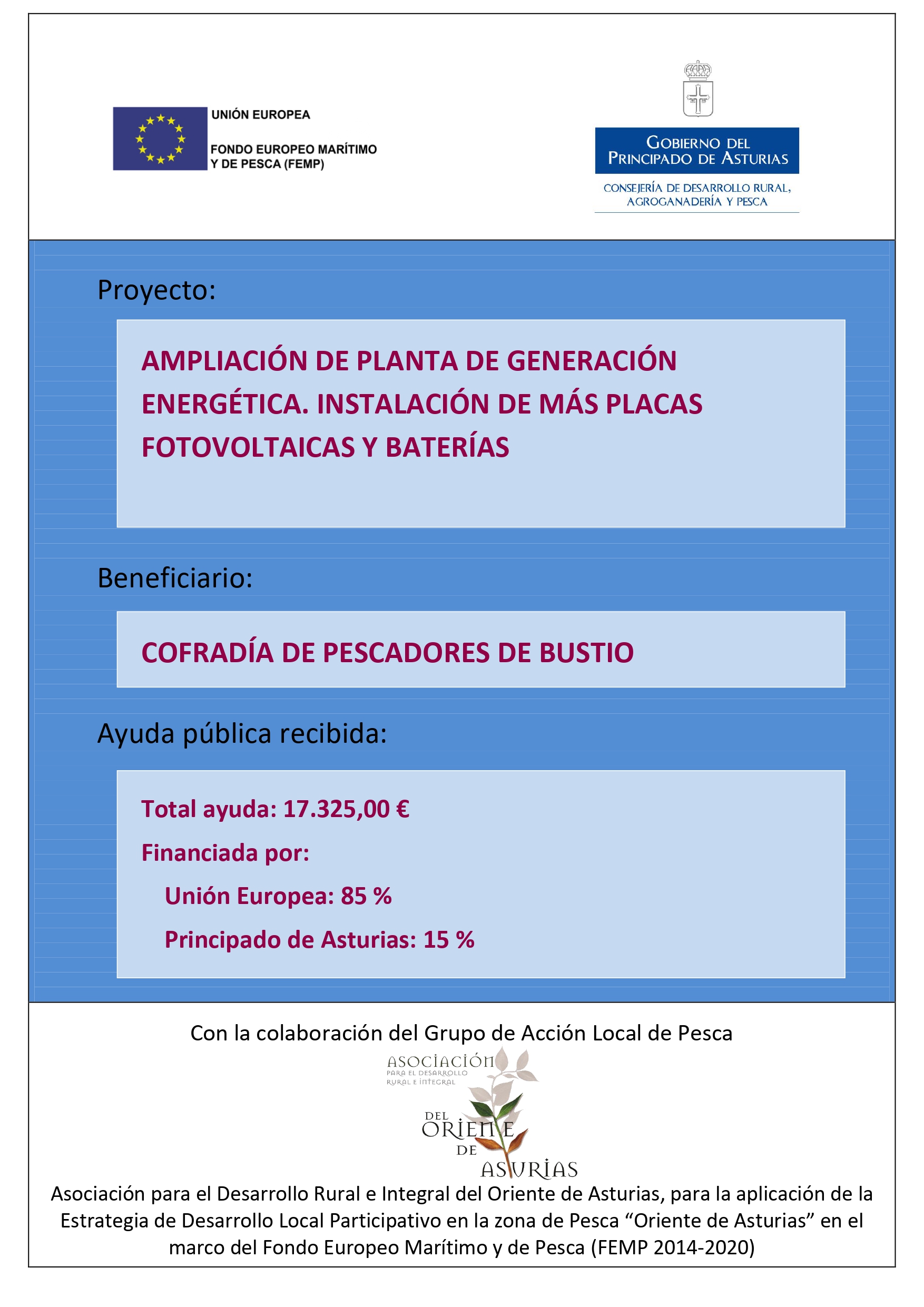 Subvención 2019
